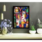 Πίνακας Abstract MDF με κορνίζα 38 x 53 εκ  ed17788 - Image 4