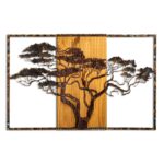 Deco διακοσμητικό τοίχου ξύλινο 90x3x58εκ ed17795