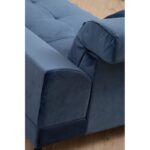 Γωνιακός καναπές Frido Right Navy Blue 190x308cm ed1779 - Image 5