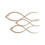 Deco διακοσμητικό τοίχου μεταλλικό 50x1 5x30εκ ed17834 - Image 3