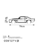 Deco διακοσμητικό τοιχού μεταλλικό 70x1 5x18εκ ed17867 - Image 2
