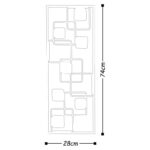 Deco διακοσμητικό τοίχου μεταλλικό 74x1 5x28εκ ed17869 - Image 3