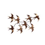 Deco διακοσμητικό τοίχου μεταλλικό 69x41x7εκ ed17874