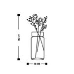 Deco διακοσμητικό τοίχου μεταλλικό 58x1 5x61εκ ed17887 - Image 3