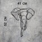 Deco διακοσμητικό τοίχου μεταλλικό 52x2x41εκ ed17893 - Image 2