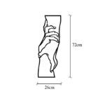 Deco διακοσμητικό τοίχου μεταλλικό 26x1 5x72εκ ed17895 - Image 2