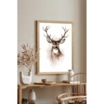 Πίνακας Deer MDF με κορνίζα 33 x 48 εκ ed17904 - Image 4