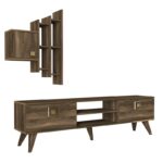 Έπιπλο τηλεόρασης Gloss μελαμίνη 180x35x53cm ed1889 - Image 4