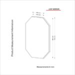 Καθρέπτης Brava καρυδί χρώματος 45x70x2cm ed1890 - Image 2