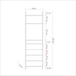 Ντουλάπα Dynamic atlantic pine μεταλλικά πόδια 64x52x225εκ ed1930 - Image 4