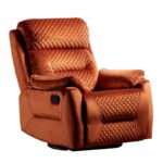 Πολυθρόνα relax Amber ξύλο 80x80x105cm ύφασμα γκρι ed1938 - Image 2