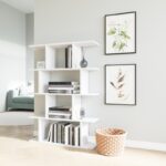 Βιβλιοθήκη Harmony άσπρο 90x25x127 4cm μελαμίνη ed1939 - Image 4