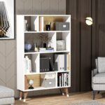 Βιβλιοθήκη Harby άσπρο μελαμίνη 90x25x138 6εκ ed1941 - Image 5