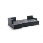 Γωνιακός καναπές Ece Panoramik ανθρακί 315x160x88cm ed1946 - Image 3