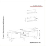 Έπιπλο tv Pianosa 150x29 5x40 6cm μελαμίνη ed1971 - Image 2