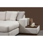 Γωνιακός καναπές Loop 374x428cm μπεζ ed198 - Image 4