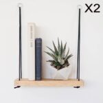 Ραφιέρα τοίχου Avra 40x13x50cm ξύλινη ed2001 - Image 5