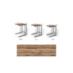 Σετ βοηθητικά τραπεζάκια Rea μαύρο χρώμα μέταλλο 44x40x55cm ed2010 - Image 2