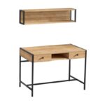 Γραφείο Vir μελαμίνη μέταλλο 100x60x72cm ed2045 - Image 3