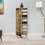 STELLA ΠΑΠΟΥΤΣΟΘΗΚΗ OAK ΜΕΛΑΜΙΝΗ 50x38xH135cm ed205 - Image 5