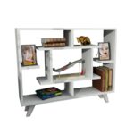 Βιβλιοθήκη Fondea άσπρο μελαμίνη 90x22x76εκ ed2069 - Image 3