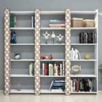 Βιβλιοθήκη City 3 άσπρη 184 6x24 2x170cm ed2082 - Image 4