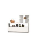 Έπιπλο εισόδου Airy άσπρο μελαμίνη 100x29 6x85εκ ed2091 - Image 4