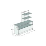 Έπιπλο εισόδου Airy άσπρο μελαμίνη 100x29 6x85εκ ed2091 - Image 2