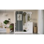 Έπιπλο εισόδου Bio άσπρο μελαμίνη 147 2x37 5x179 7εκ ed209 - Image 5