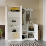 Έπιπλο εισόδου Bio άσπρο μελαμίνη 147 2x37 5x179 7εκ ed209 - Image 4