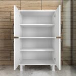 Ντουλάπι Nine άσπρο μελαμίνη 62 6x35 8x101 4εκ ed2105 - Image 5