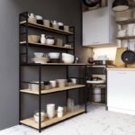 Ραφιέρα Mutak δρυς μελαμίνη 120x50x160εκ ed2107