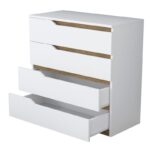 Ντουλάπι Beg άσπρο καρυδί μελαμίνη 80x47x91 8εκ ed2112 - Image 3