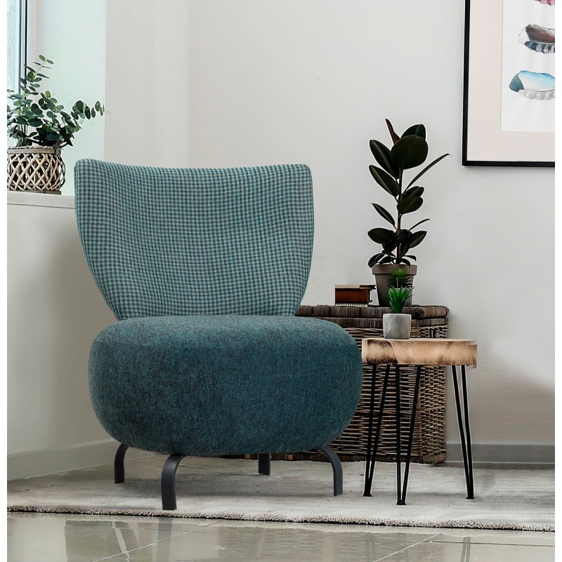 2188_0-800x800 Πολυθρόνα Lola τιρκουάζ χρώμα 74x64x84cm ed2188 - Image 1