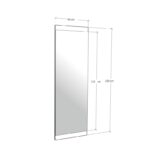 Καθρέφτης Ragazzo 40x120 mdf ed2192 - Image 2
