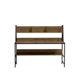 Γραφείο Symphony oak μέταλλο μελαμίνη 140x60x122cm ed2195 - Image 3