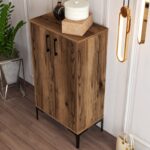 Παπουτσοθήκη Melone καρυδί χρώμα μελαμίνη 60x35x111cm ed2199 - Image 4