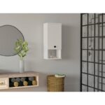 Ντουλάπι μπάνιου Mis άσπρο μελαμίνη 30x21 8x71εκ ed2201