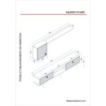 Έπιπλο TV Τrentatre 180x29 5x46 2cm ed2290 - Image 2