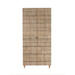 Ντουλάπα Two 90x52x192cm μελαμίνη oak ed2300 - Image 5