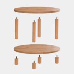 Τραπέζι σαλονιού Roby Atlantic Pine μελαμίνη 70x43 7εκ ed2321 - Image 3