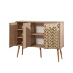 Μπουφέ Mente 2 SONOMA OAK ΜΕΛΑΜΙΝΗ 120x36xH90cm ed2353 - Image 3