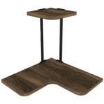 Ραφιέρα Agora καρυδί μαύρο μελαμίνη μεταλλικός σκελετός 38 5x38 5x33 8εκ ed2367 - Image 4