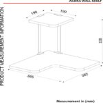 Ραφιέρα Agora καρυδί μαύρο μελαμίνη μεταλλικός σκελετός 38 5x38 5x33 8εκ ed2367 - Image 2