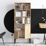 Βιβλιοθήκη Castor Sapphire δρυς μελαμίνη 60x30x175εκ ed2401 - Image 5