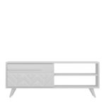 Έπιπλο tv Lega λευκό χρώμα μελαμίνη 120x29 5x43 7cm ed2405 - Image 3