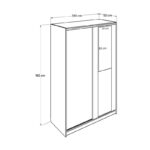 Ντουλάπα Sweat σορόνο μελαμίνη 120x40x187εκ ed2436 - Image 2