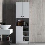 Ντουλάπι μπάνιου Order άσπρο μελαμίνη 59 6x35x180εκ ed2495 - Image 4