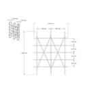 Βιβλιοθήκη Burgaz καρυδί μαύρο μελαμίνη 126x26x160εκ ed2514 - Image 2