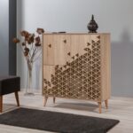 Έπιπλο εισόδου παπουτσοθήκη Mente 95x36x111cm μελαμίνη ed2527